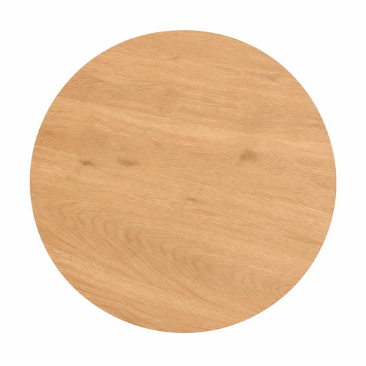 JYSK SPODSBJERG Coffee Table | Oak Veneer, Round, 67 cm - used 4 months - Al Thahani Furniture
