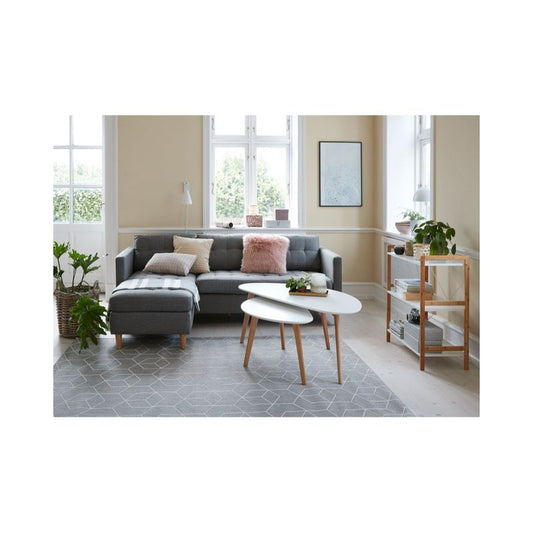 LEJRE Coffee Table 60x120 white/oak – used 5 months - althahanifurniture