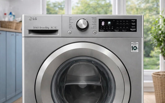 LG 6kg Front Load Washer | Direct Drive & 6 Motion Technology - althahanifurniture