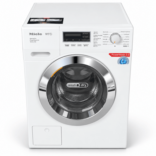 Miele WT1 WTF115 WCS Series 120 Washer Dryer – 7 kg Wash / 4 kg Dry – 1600 RPM – White - Al Thahani Furniture