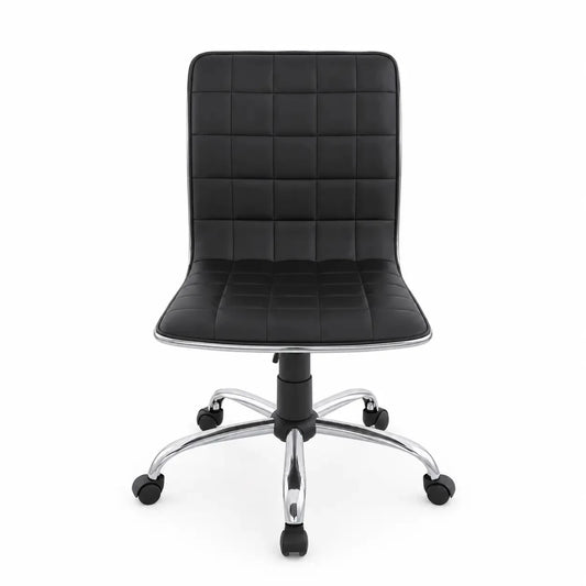 Modern Armless Office Chair - used 4 months - Al Thahani Furniture