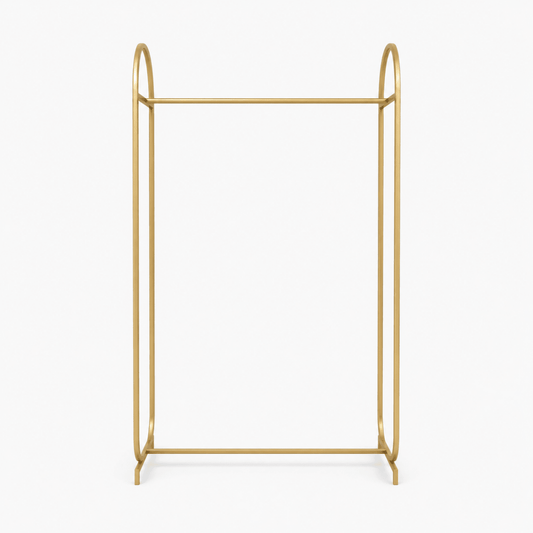 Modern Gold Metal Clothes Hanging Stand | 100x40x200 cm - Al Thahani Furniture