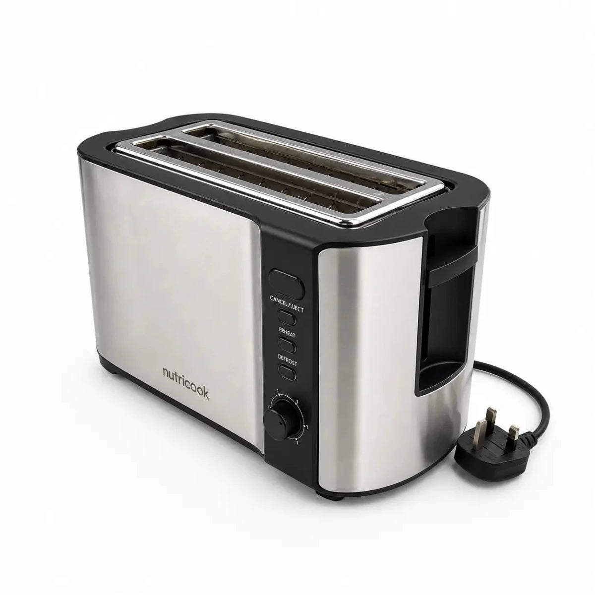 Nutricook T104S Digital 4-Slice Toaster | Stainless Steel, 1500W - used 4 months - Al Thahani Furniture