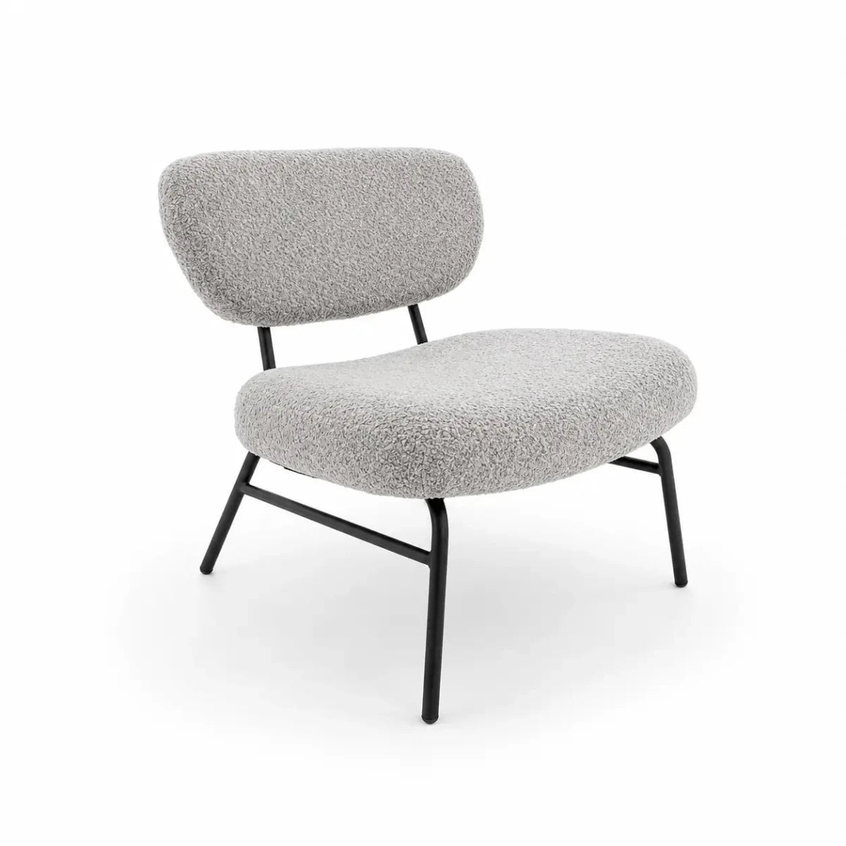 Pan Home Bormio Accent Chair | Light Grey - used 4 months - Al Thahani Furniture