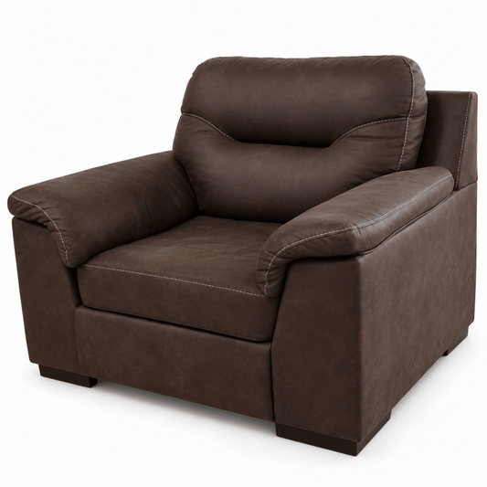 PAN Home Freeport Single Seater Sofa – Choco Brown – 105 × 87 × 88 cm - Al Thahani Furniture