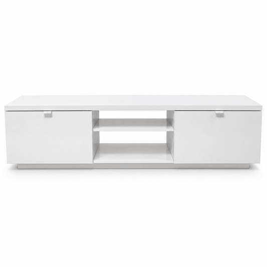 PAN Home White TV Unit with 2 Doors & 2 Open Shelves - Al Thahani Furniture