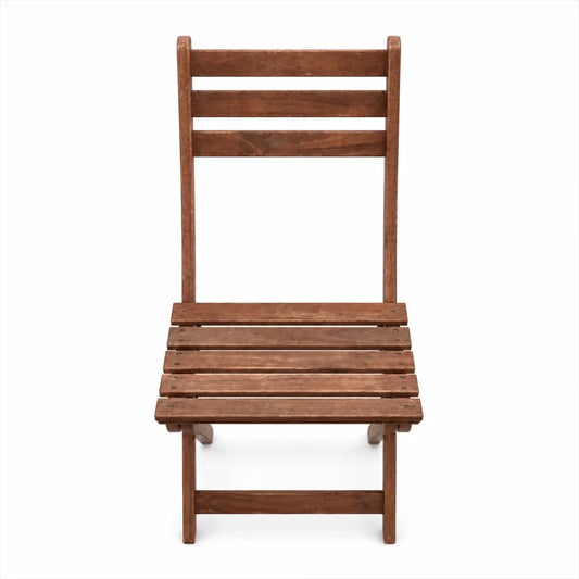 Paradiso Bari Table and Chair Set | Brown Wood, Compact Dining - used 1 Year - Al Thahani Furniture