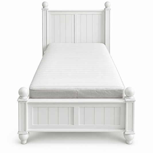 Pottery Barn Kids Catalina Twin Bed – Simply White – 99 × 191 cm Mattress Size - Al Thahani Furniture