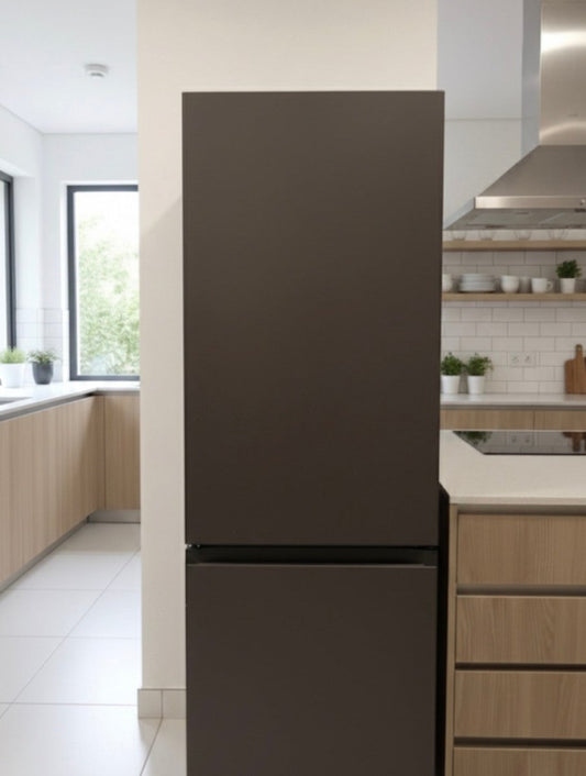 Samsung Bespoke 350L Bottom Mount Freezer Fridge , Cotta Charcoal - althahanifurniture