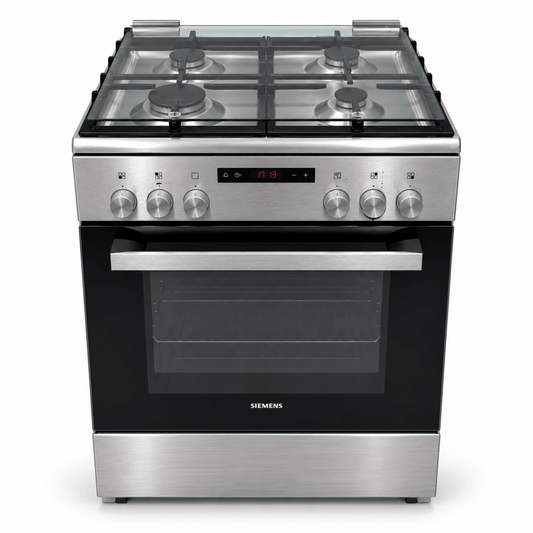 Siemens iQ300 HX8P3AE50M 60cm 4-Burner Gas & Electric Cooker – Stainless Steel - Al Thahani Furniture