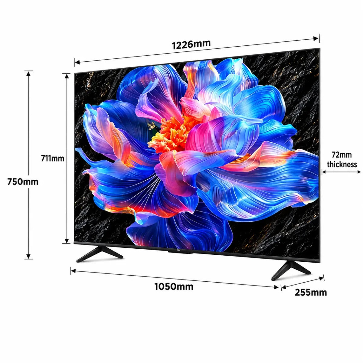 TCL 75P6K 75-Inch 4K HDR Google TV | 2025 Model, AiPQ Processor - Al Thahani Furniture