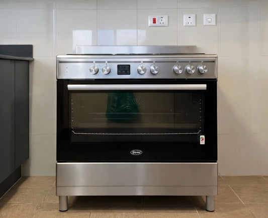 Terim 90x60cm Freestanding Electric Cooker | Ceramic Hob & Catalytic Self - Cleaning - althahanifurniture