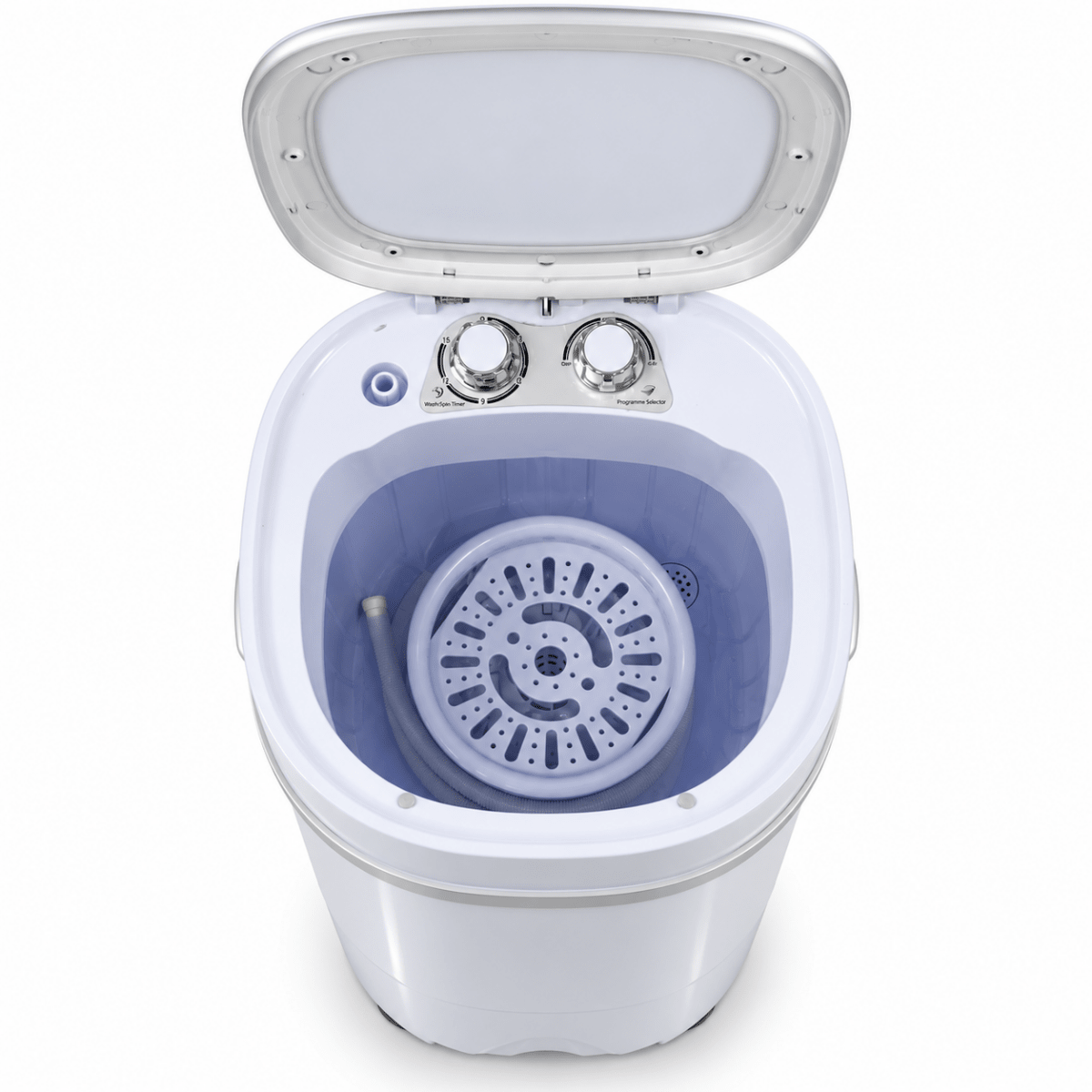 Tiktun XPB46-1218A 4.6kg Portable Mini Washing Machine with 2kg Spin Basket – White - Al Thahani Furniture