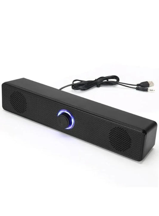 USB - Powered PC Soundbar | Portable Stereo Speaker with AUX & Bluetooth - althahanifurniture