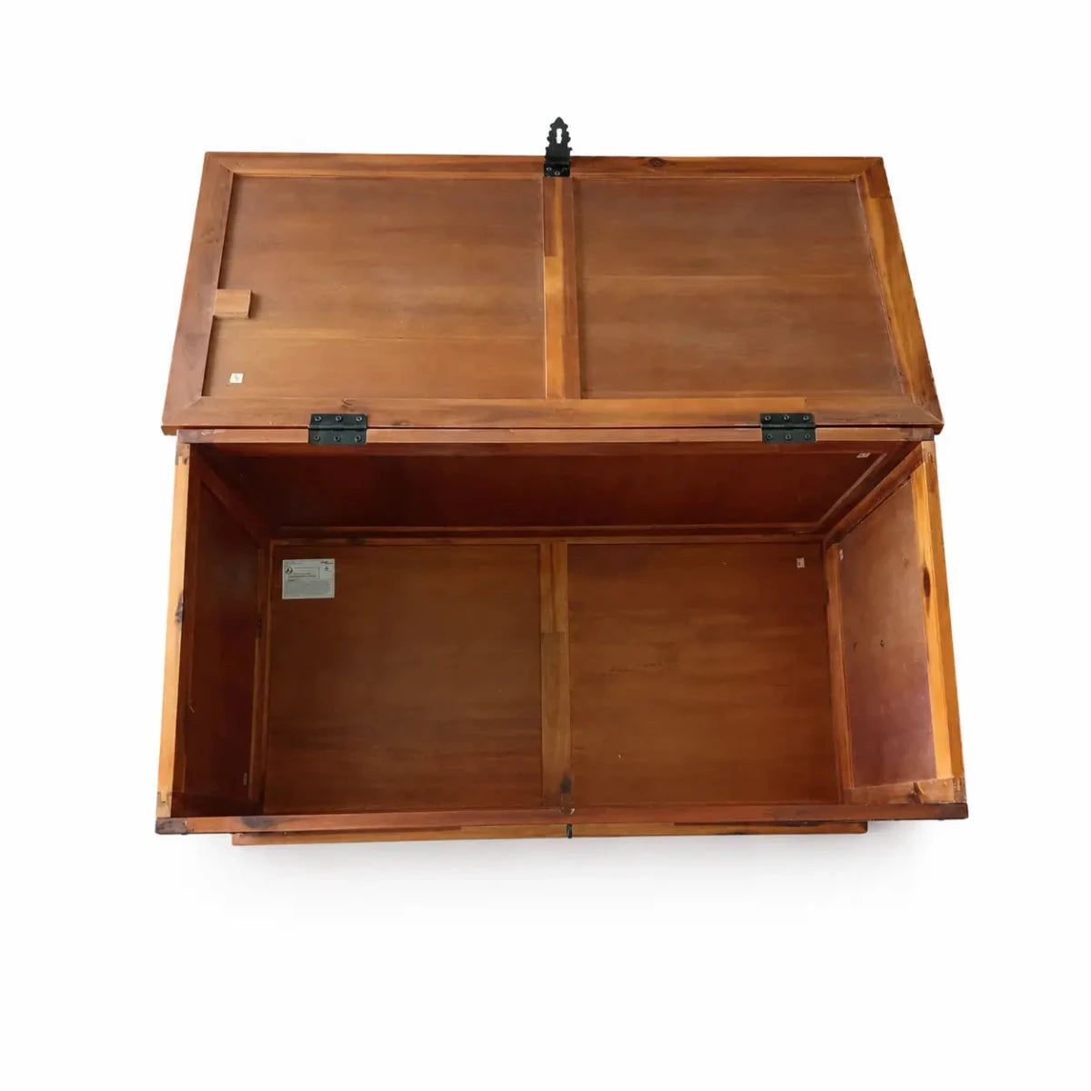 vidaXL Solid Acacia Wood Storage Chest | used 4 months - Al Thahani Furniture