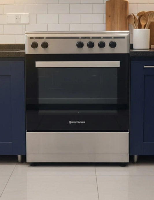 Westpoint Freestanding Electric Cooker | Stainless Steel & Black | 60x60cm - althahanifurniture