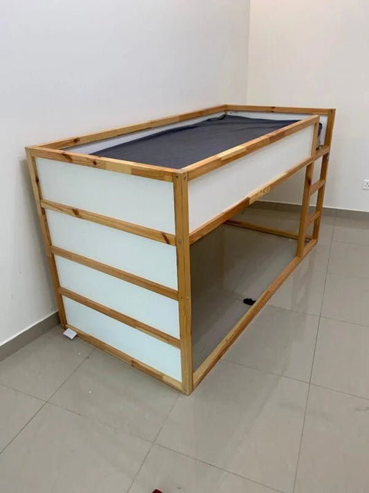 Wooden Bunk Bed with Mattress | 90×200 cm - althahanifurniture