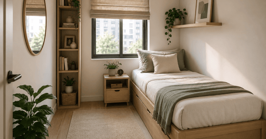 How To Fit a Single Bed into a Small Bedroom Without Feeling Crowded - Al Thahani Furniture