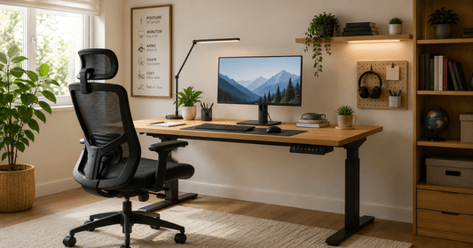 How To Set Up An Ergonomic Study Desk And Chair - Al Thahani Furniture