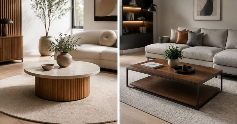 Round vs Rectangular Coffee Table: Which Shape Is Better? - Al Thahani Furniture