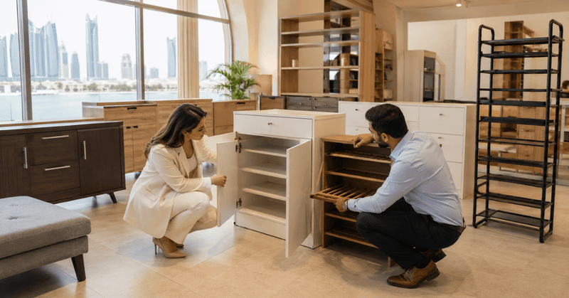 What to Check Before Buying Used Shoe Cabinets and Shoe Racks in Abu Dhabi - Al Thahani Furniture