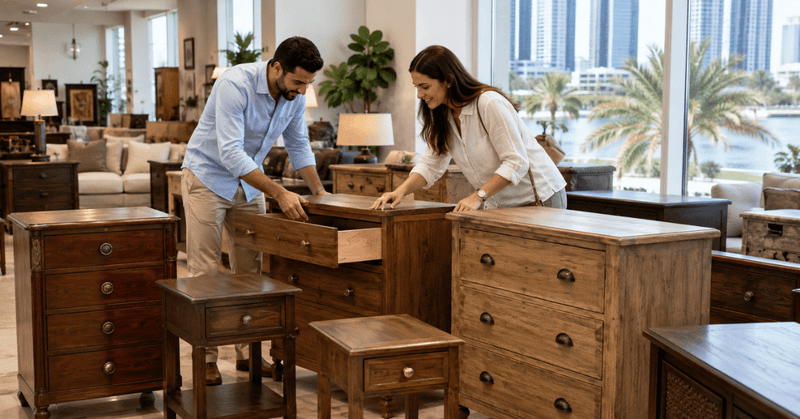 What to Check Before Buying Used Side Tables and Chest Drawers in Abu Dhabi - Al Thahani Furniture