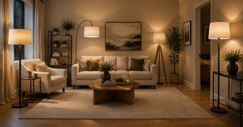 Where to Place Floor Lamps in a Living Room - Al Thahani Furniture