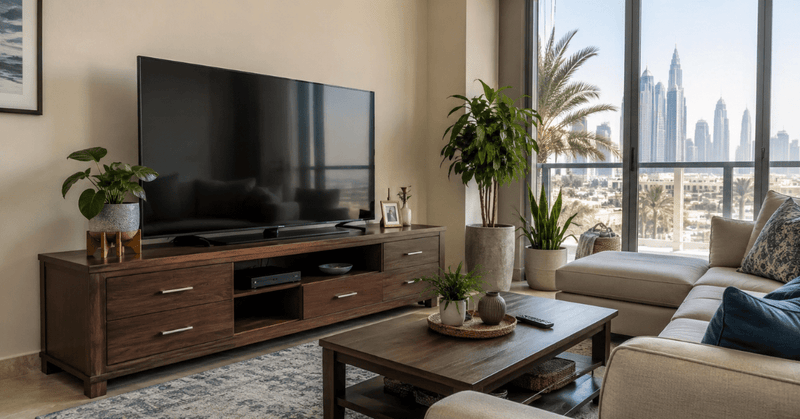 Why Used TV Stands Are a Smart and Budget Friendly Choice for UAE Homes - Al Thahani Furniture