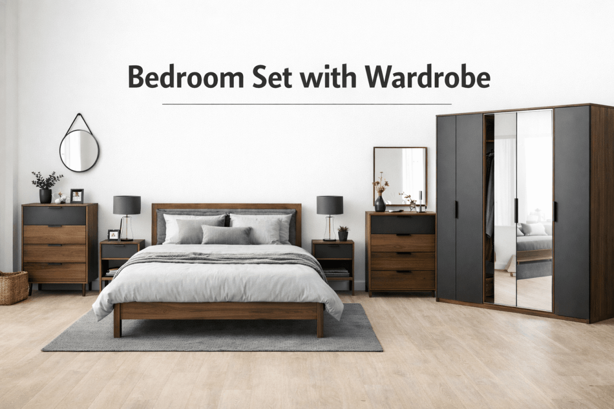 Bedroom Set with Wardrobe