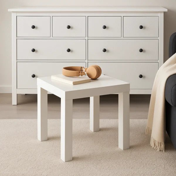 Side Table and Chest Drawers