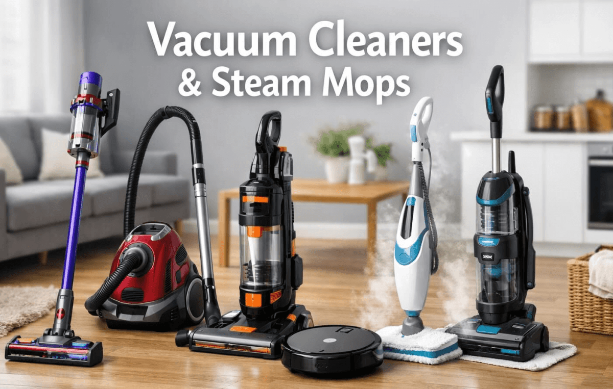 Vacuum Cleaners & Steam Mops