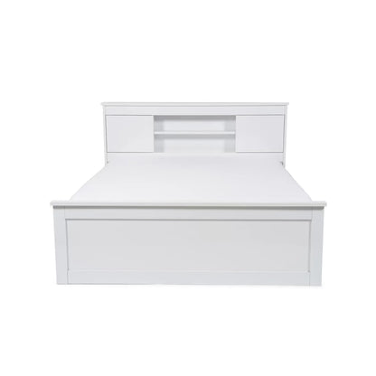 Pan Home King-Size Storage Bed with Mattress – 180 × 200 cm