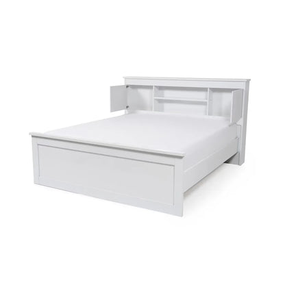 Pan Home King-Size Storage Bed with Mattress – 180 × 200 cm