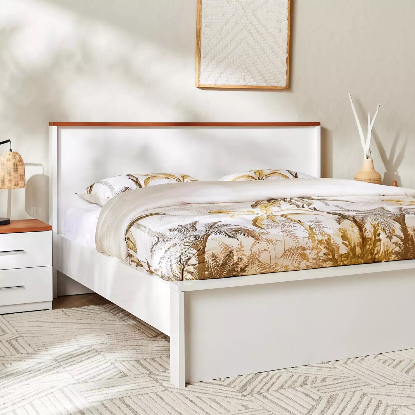 Home Center Prime 5-Piece King Bedroom Set with 6-Door Wardrobe | 180x200 cm - used 8 months