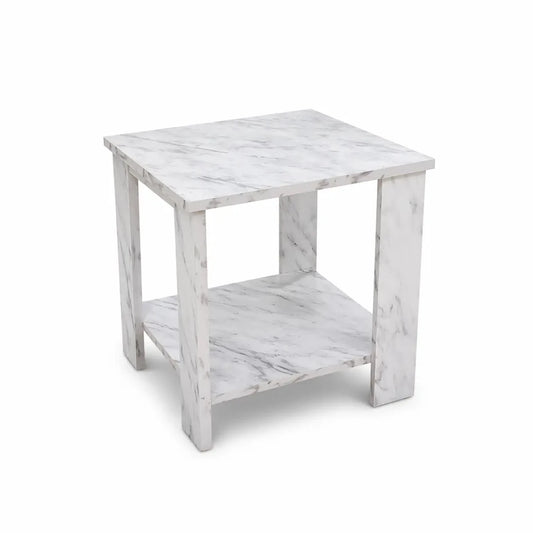 2 - Tier Square End Table – used 4 months - althahanifurniture