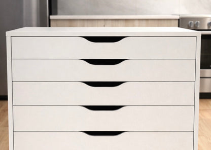 IKEA ALEX Drawer Unit on Castors – White, 67x66 cm, Mobile Storage