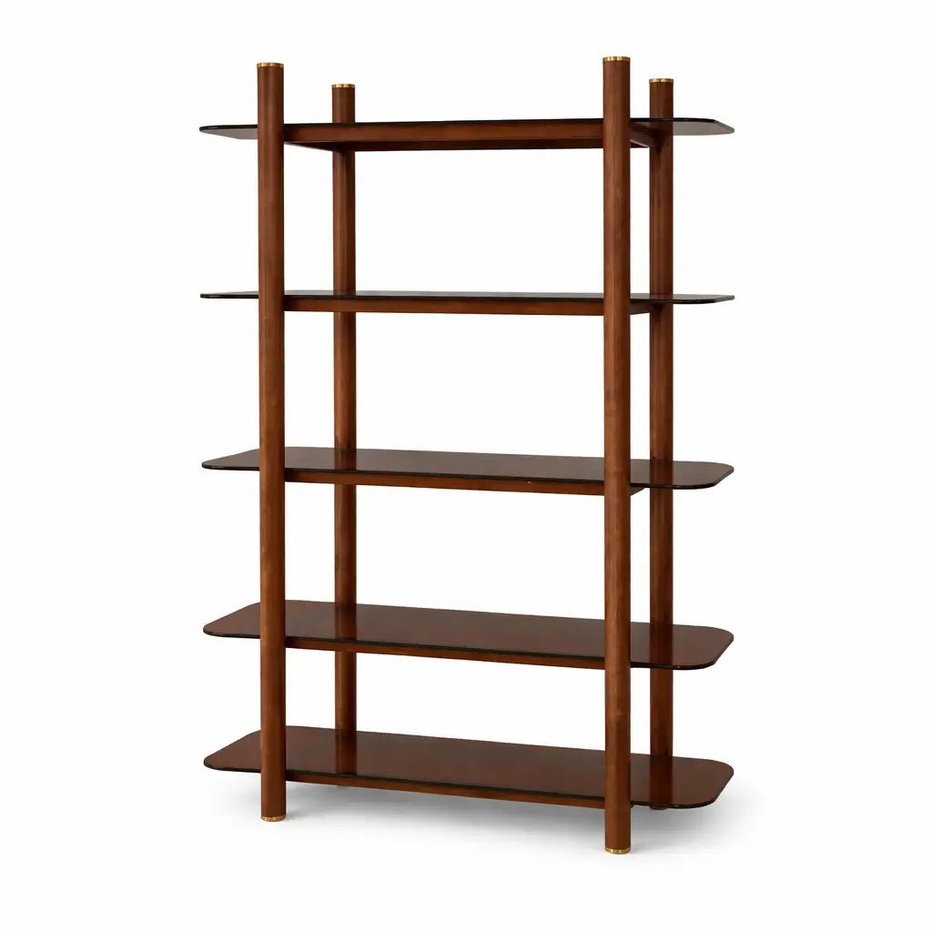 2XL Home 5 - Tier Glass Shelving Unit – 168cm - Used 4 Months - althahanifurniture