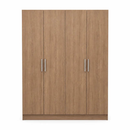 4-Door Wardrobe | Minimalist, Engineered Wood - used 5 months - Al Thahani Furniture