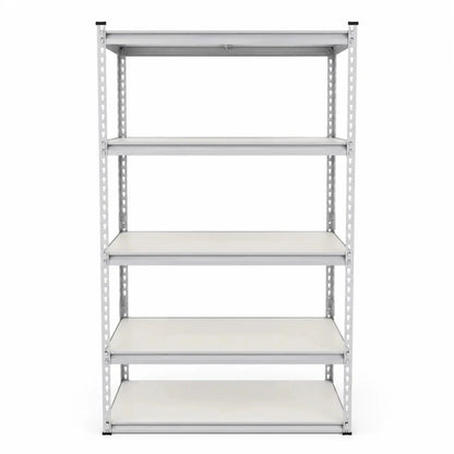 5-Tier Medium Duty Storage Shelf Rack | White - used 4 months - Al Thahani Furniture