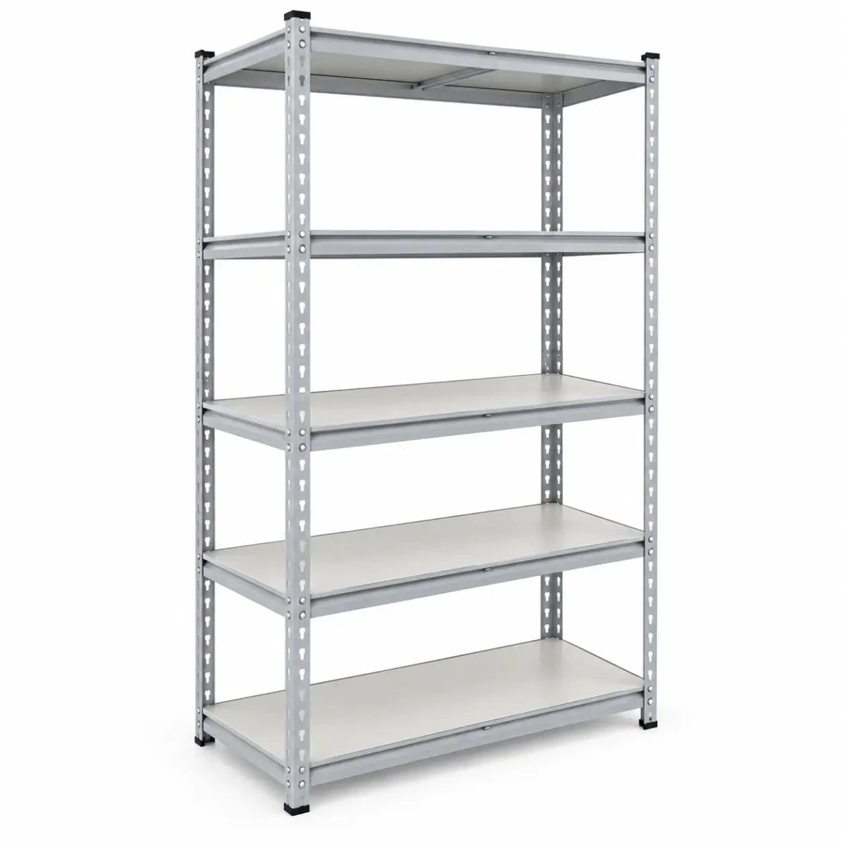 5-Tier Medium Duty Storage Shelf Rack | White - used 4 months - Al Thahani Furniture