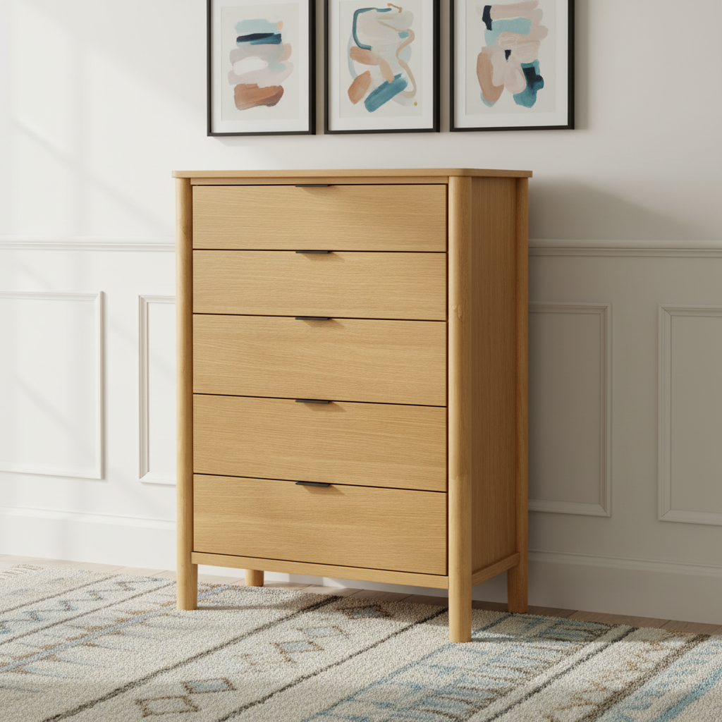 Home Urs Miller Chest of Drawers | Walnut, 5 Drawers - used 3 months