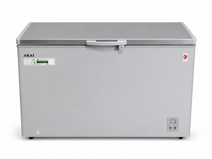 AKAI CFMA-ESS34R6WB Chest Freezer | 420L Net, 766.5L Gross, Silver