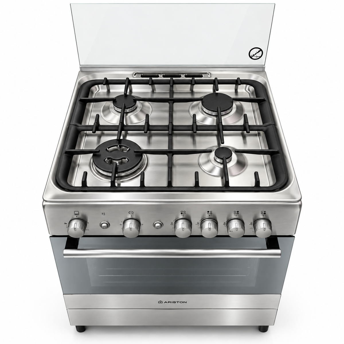 Ariston A6TG1F C(X) EX 60cm 4-Burner Full Gas Cooker with 58L Oven – Stainless Steel