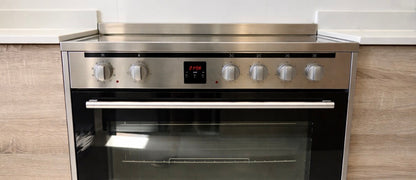 Daewoo 90 cm Ceramic Cooking Range – 5-Zone Hob, 90L Convection Oven, 8 Programs, Stainless Steel