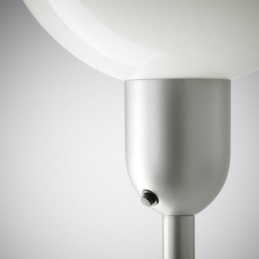 IKEA HEKTOGRAM Floor Lamp – Uplighter & Reading Lamp, Silver/White, 176 cm Tall