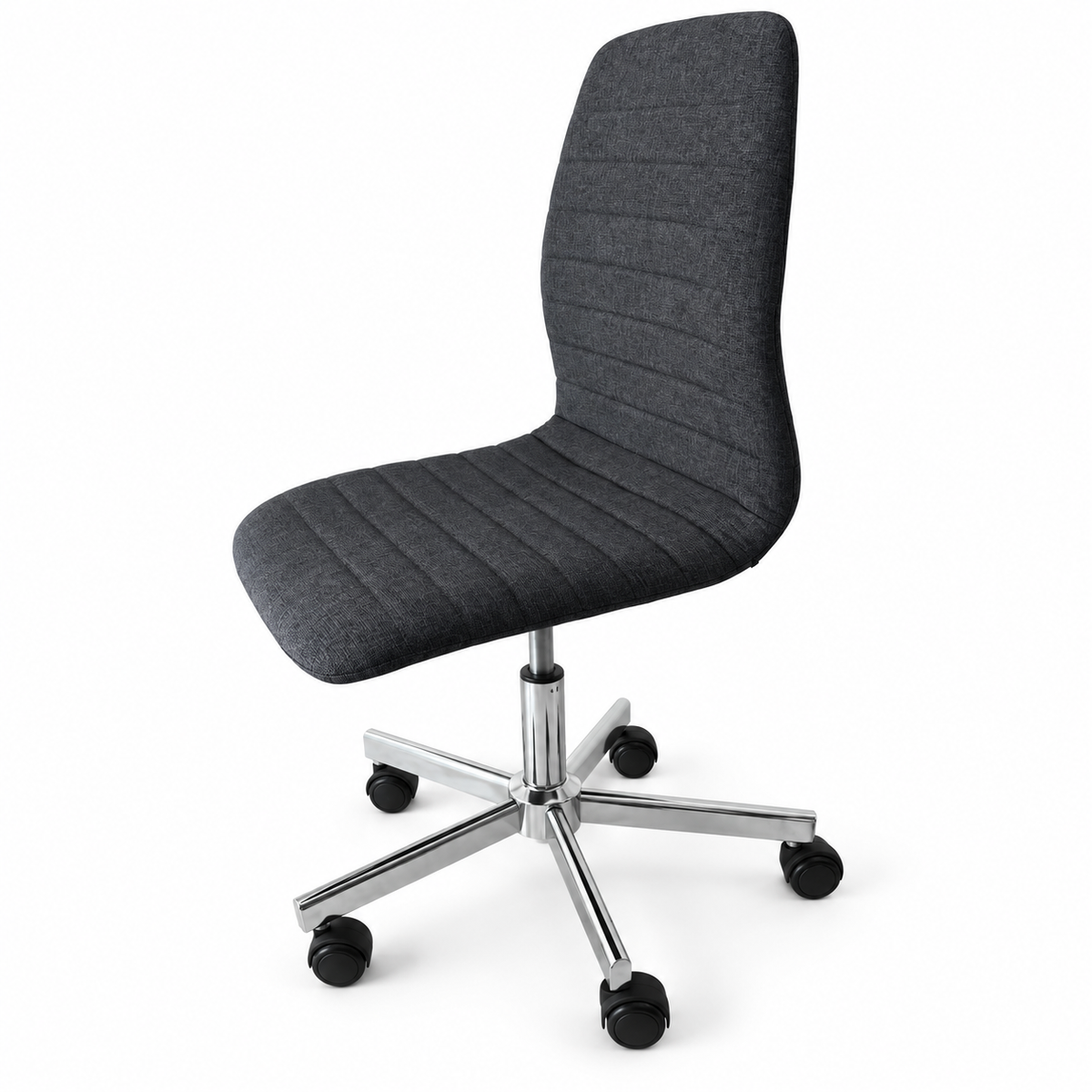 JYSK PEBRINGE Adjustable Swivel Desk Chair – Dark Grey