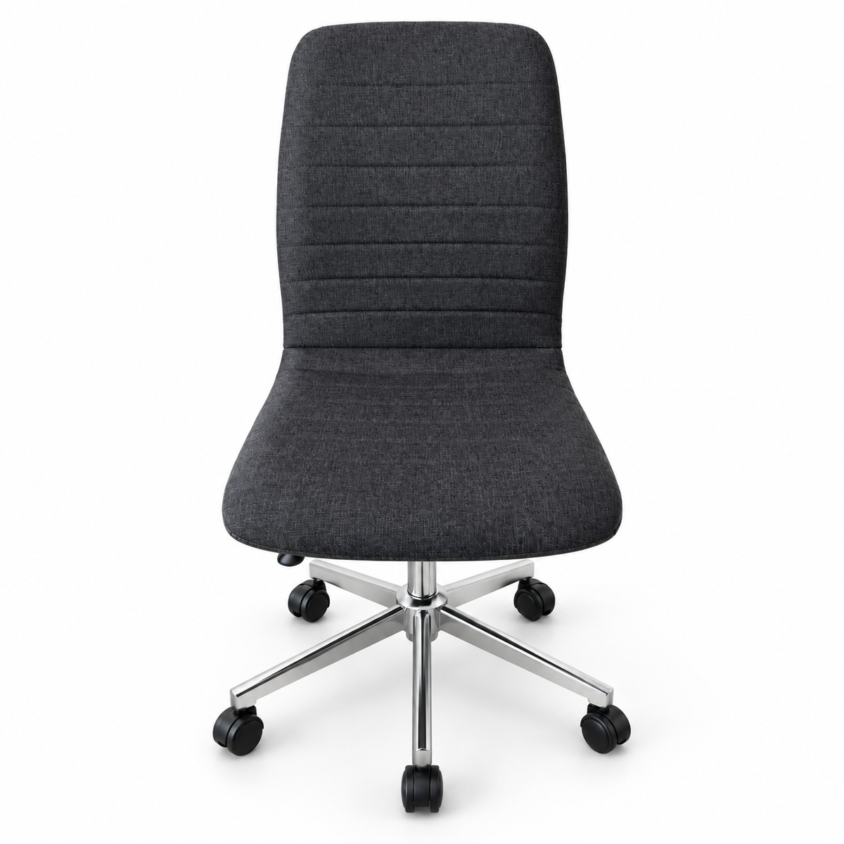 JYSK PEBRINGE Adjustable Swivel Desk Chair – Dark Grey