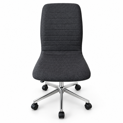 JYSK PEBRINGE Adjustable Swivel Desk Chair – Dark Grey