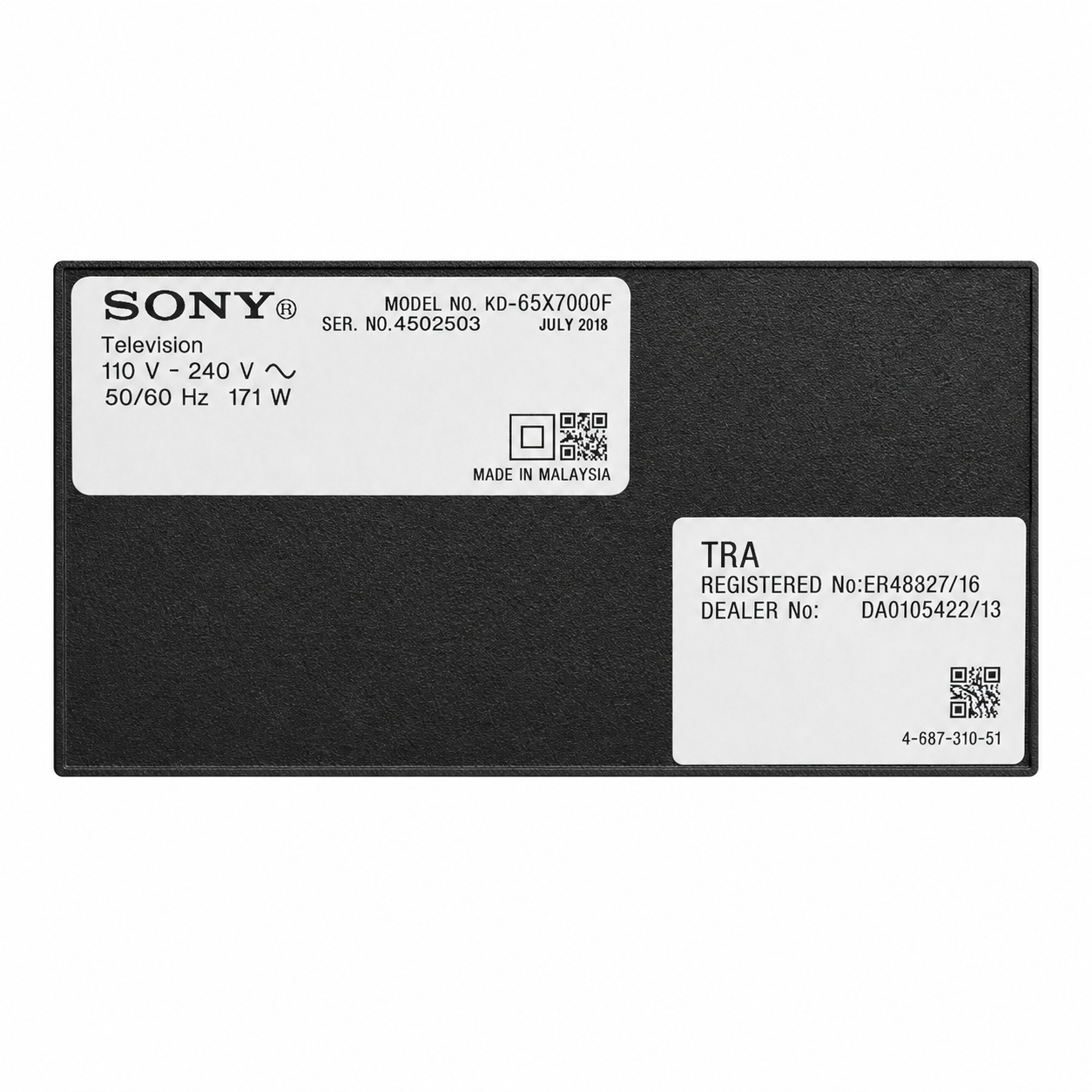 Sony BRAVIA 65-Inch 4K HDR Smart LED TV – KD-65X7000F