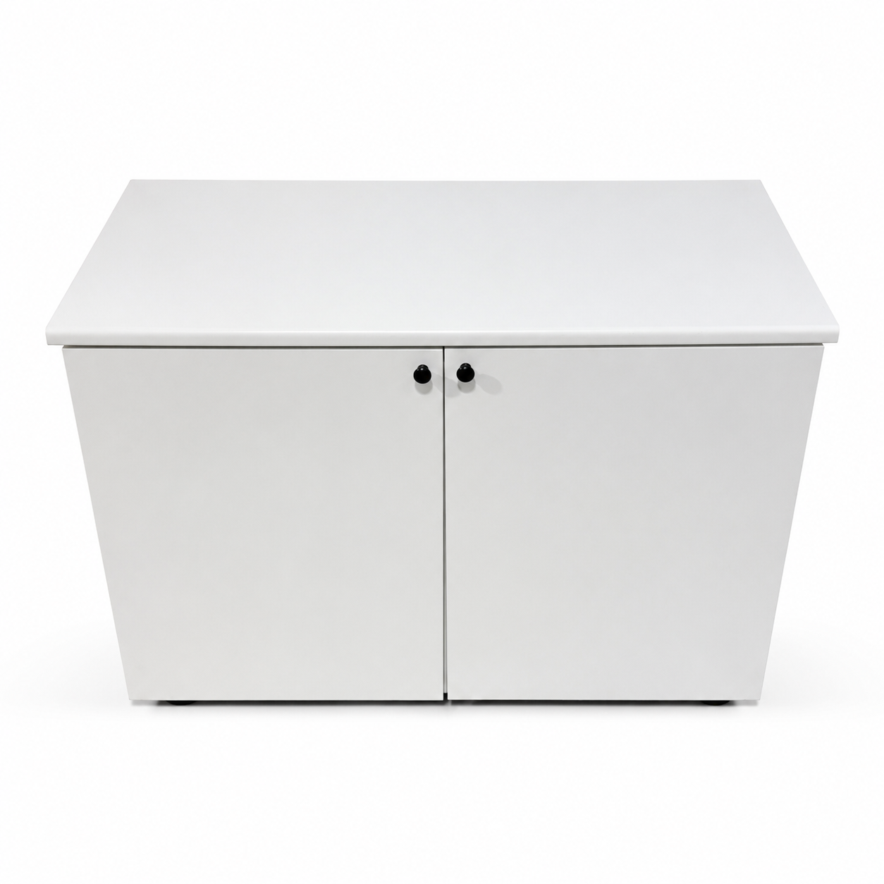 White 2-Door Storage Cabinet / Sideboard – 123 × 64 × 90 cm